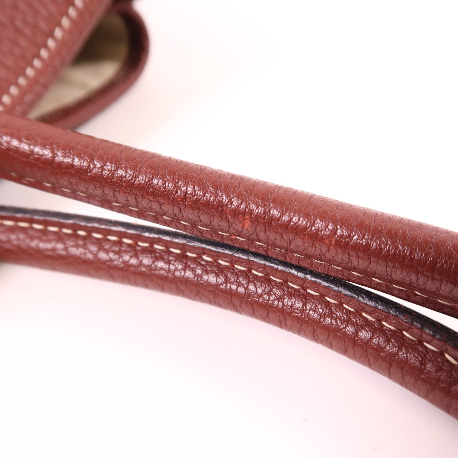 HERMES Negonda皮革Garden Party PM銀扣手挽袋Bordeaux