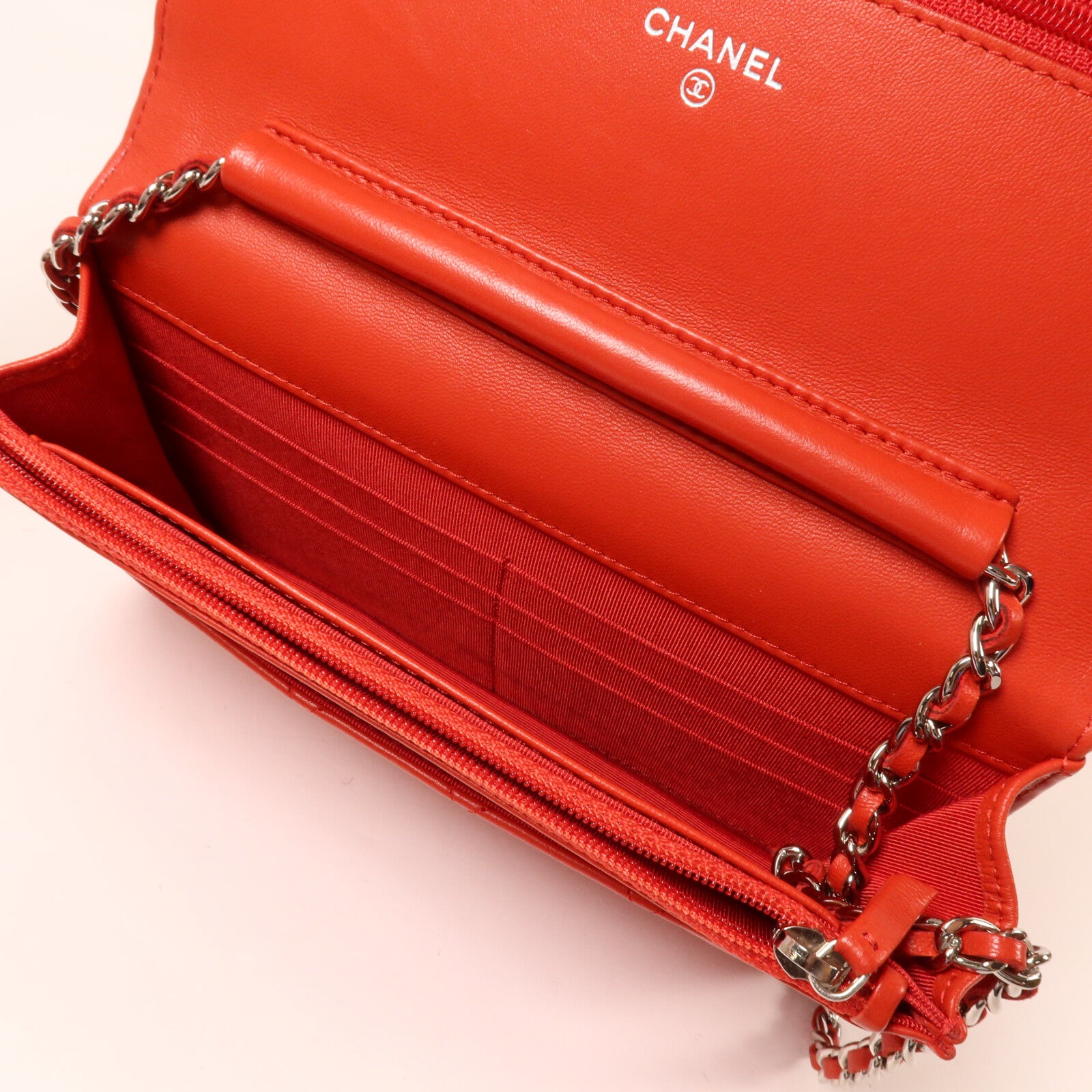 CHANEL 羊皮皮革Wallet On Chain鏈帶肩背袋
