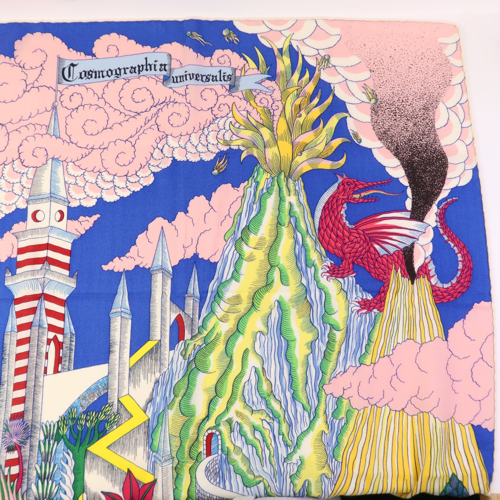 HERMES 羊絨/絲質Scarf 140X140絲巾