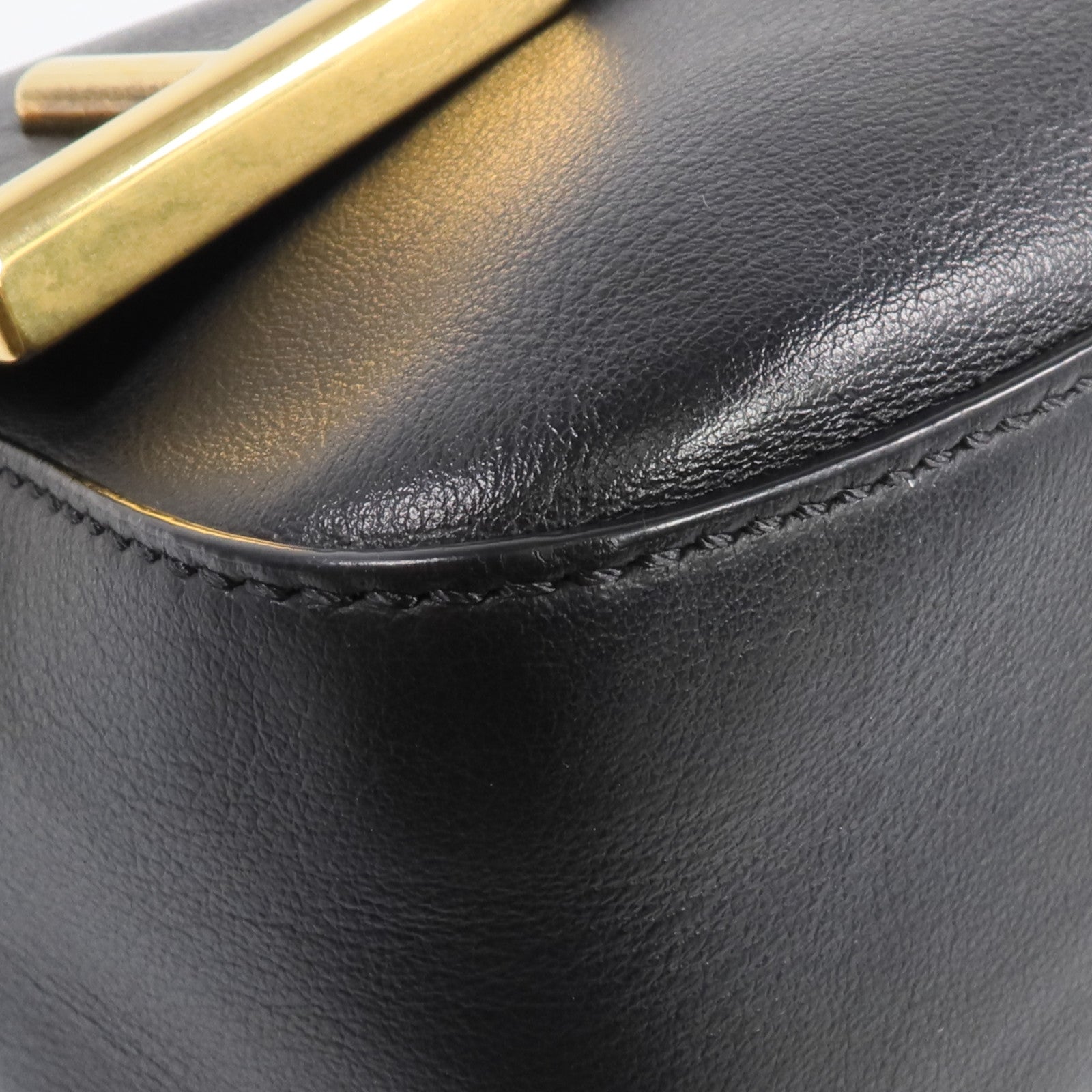 FENDI 塗層帆布/牛皮皮革Double F Shoulder Bag金扣手挽肩背兩用袋