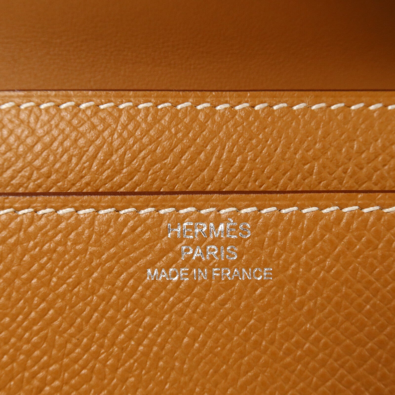 HERMES Epsom皮革Constance To Go肩背袋Gold