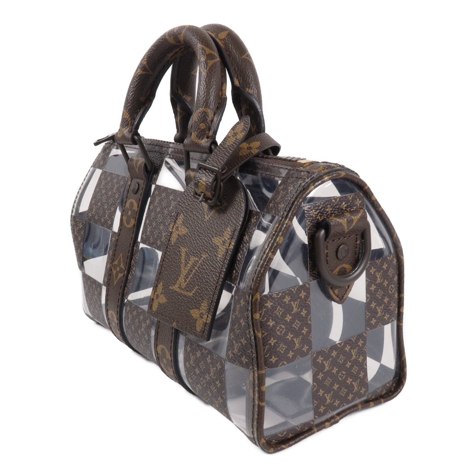 LOUIS VUITTON Monogram Chess Keepall Bandoulie 25手挽肩背兩用袋