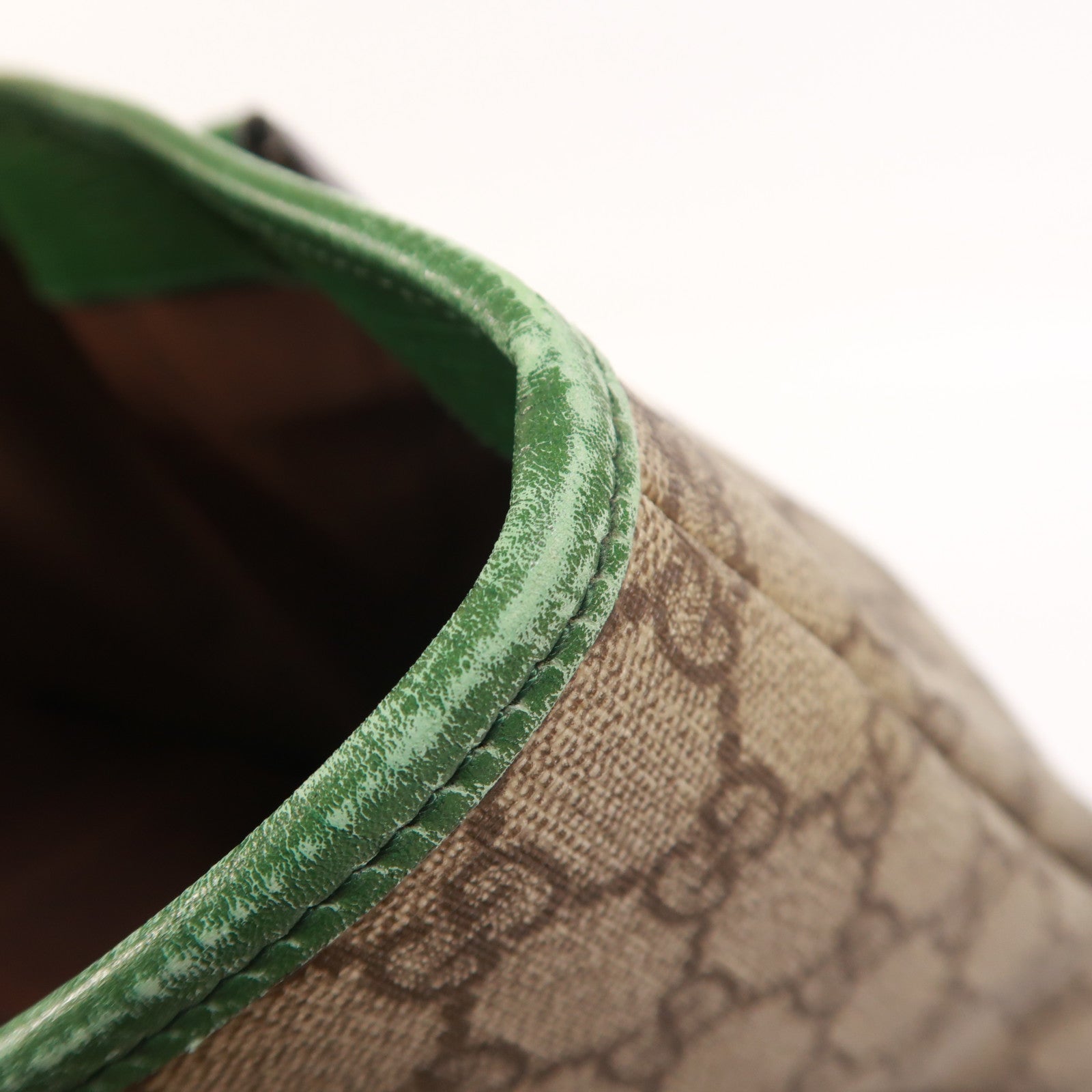 GUCCI 塗層帆布Tote Bag銀扣肩背袋