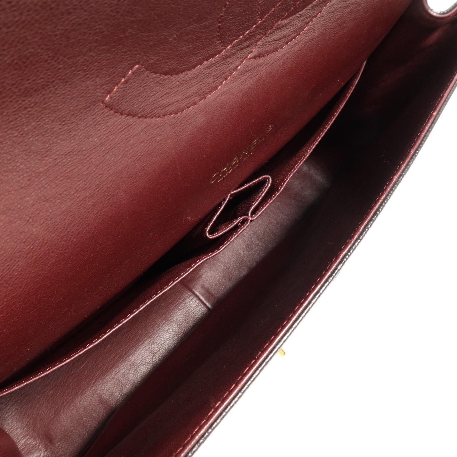 CHANEL 牛皮皮革Maxi Classic金扣鏈帶肩背袋