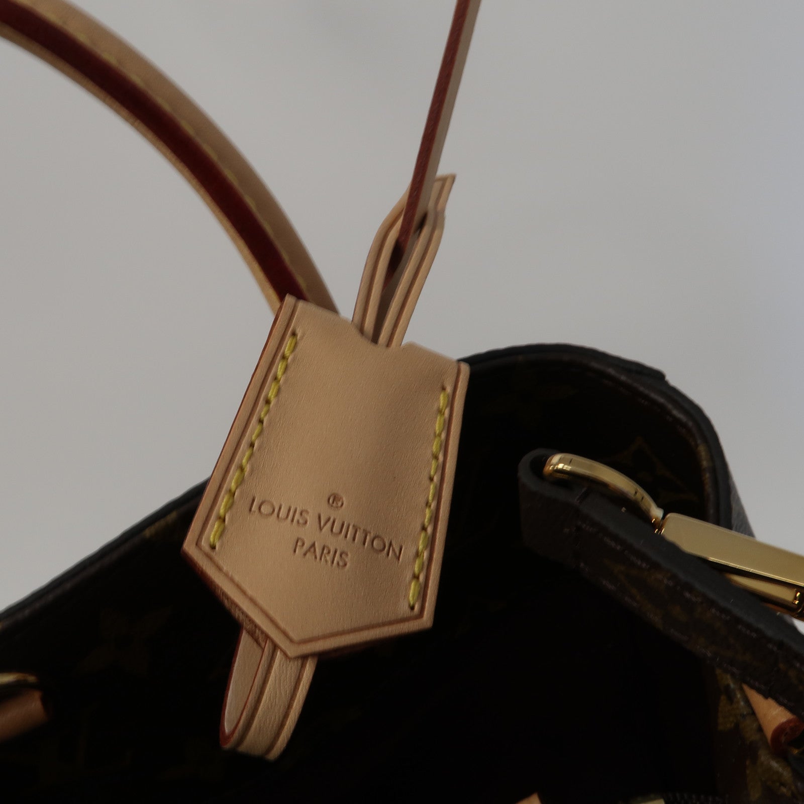 LOUIS VUITTON Monogram Montaigne金扣手挽肩背兩用袋啡色