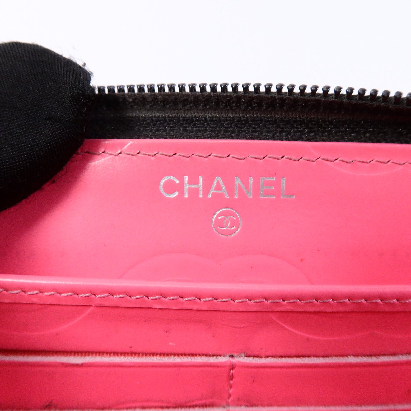 CHANEL 牛皮皮革Cambon Zipper Long Wallet長錢包