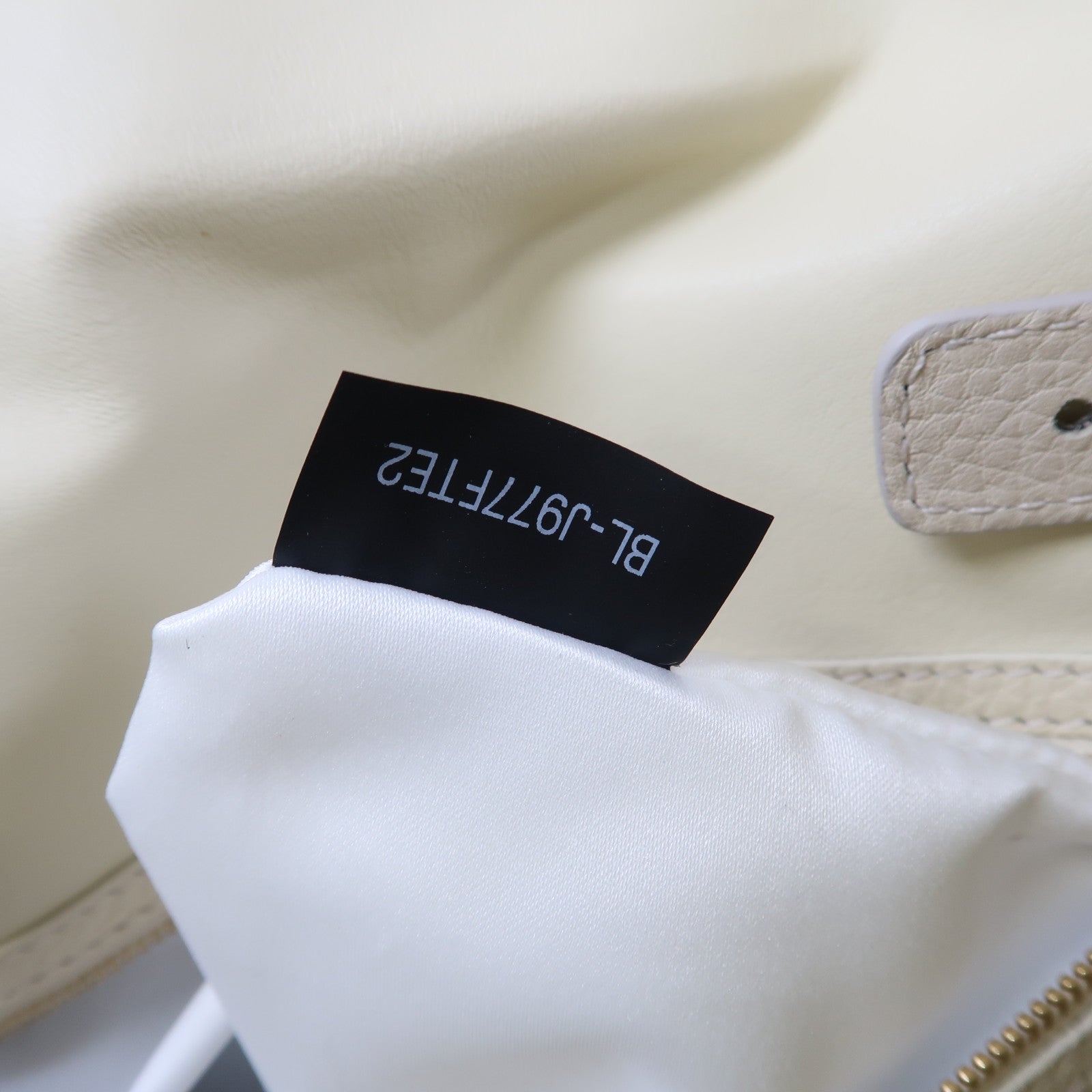 Valentino 【激減優惠】牛皮皮革/軟呢Shoulder Bag金扣手挽肩背兩用袋灰色/白色
