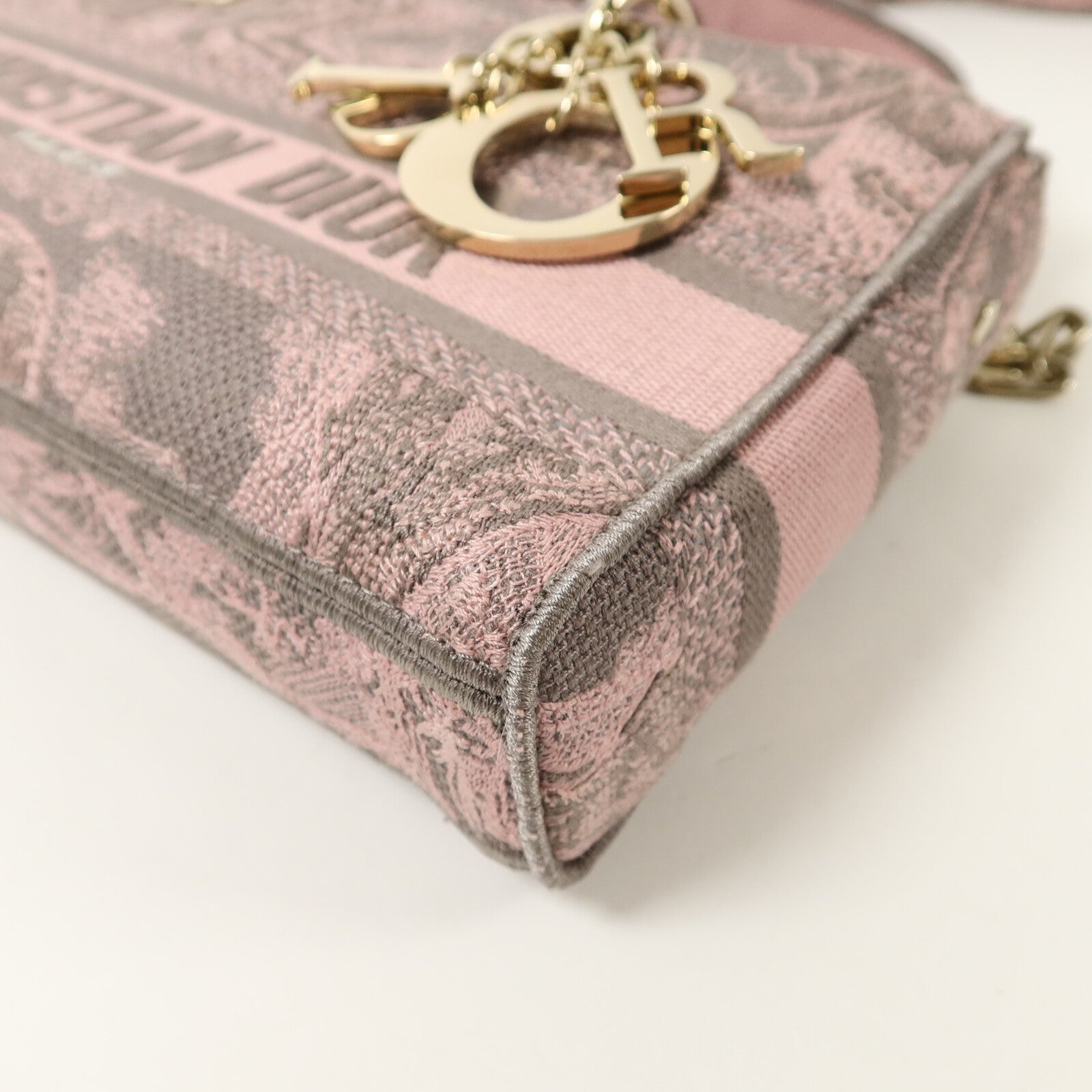 Dior 帆布Lady D-Joy Medium手挽肩背兩用袋