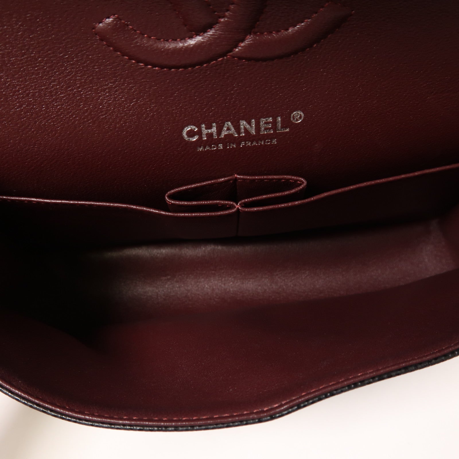 CHANEL 牛皮皮革Classic 25銀扣鏈帶肩背袋