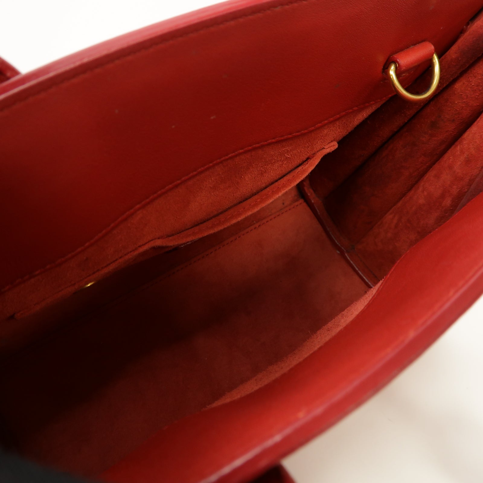 SAINT LAURENT 【激減優惠】牛皮皮革Sac De Jour 2 Way Shoulder Bag金扣手挽肩背兩用袋紅色