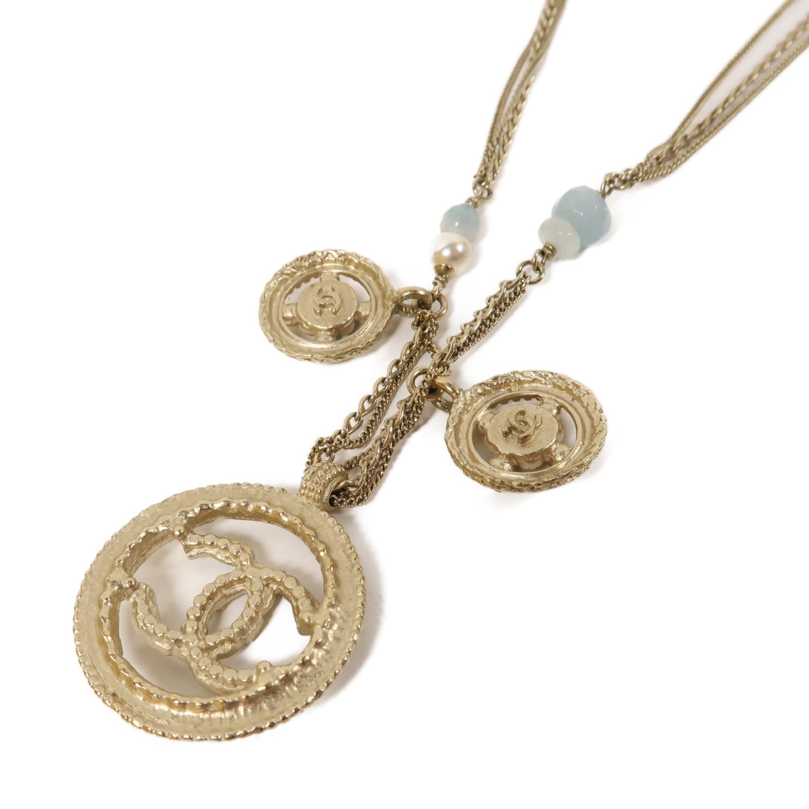 CHANEL 金屬Necklace項鍊金色