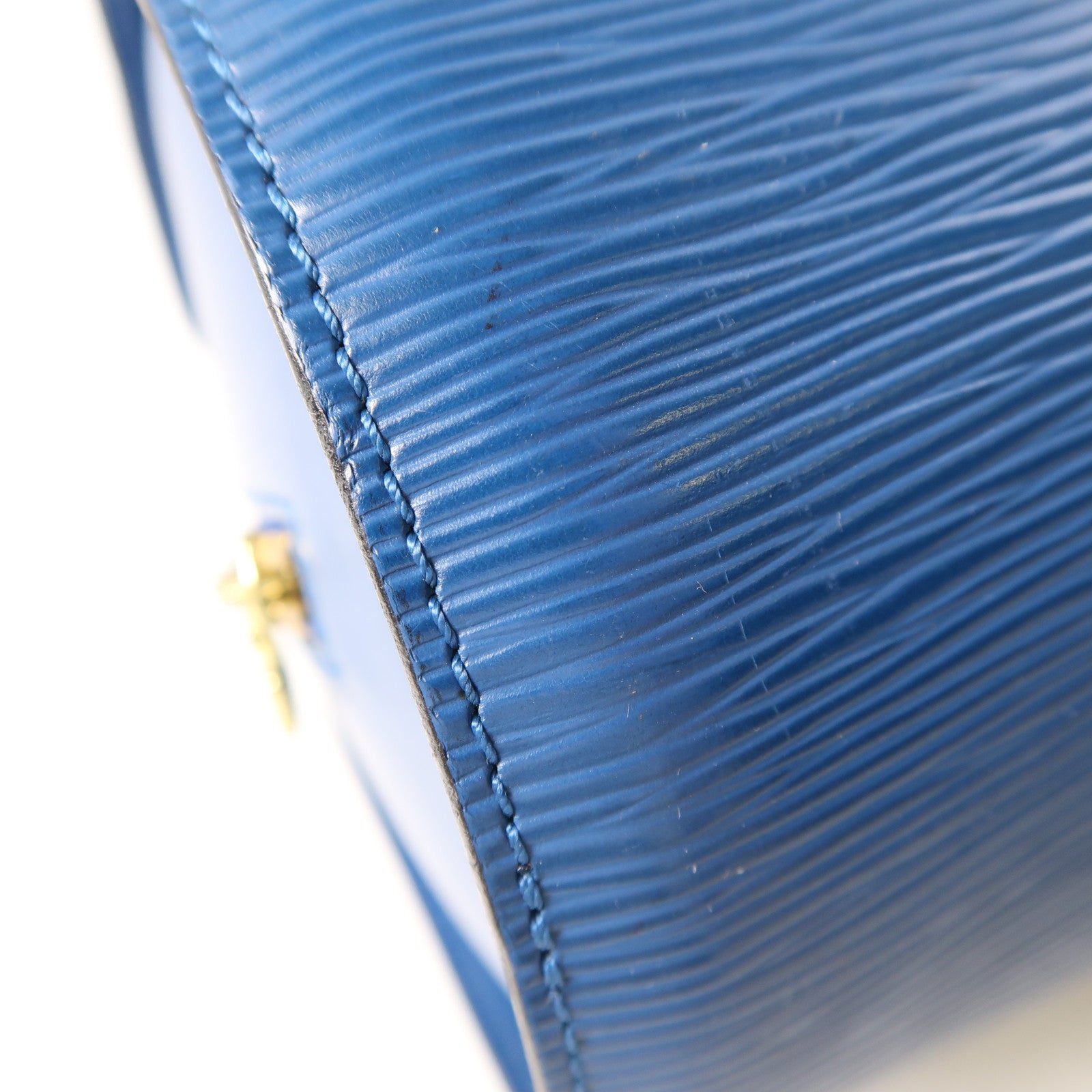 LOUIS VUITTON Epi Soufflot手挽袋藍色