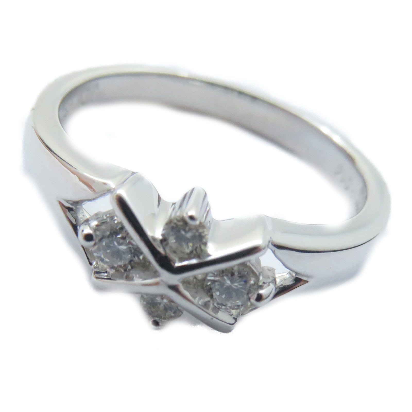 JEWELRY 【激減優惠】18K白金Diamond Ring 0.14ct鑽石戒指US#5.25