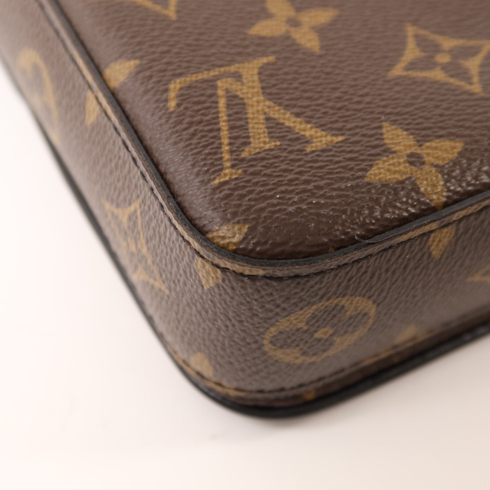 LOUIS VUITTON Monogram Macassar S-Lock肩背袋