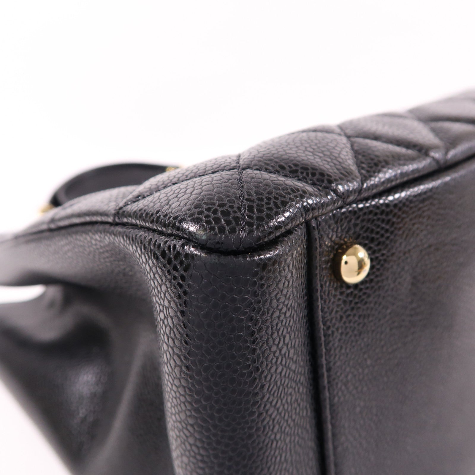 CHANEL 牛皮皮革GST Grand Shopping Tote Bag XL金扣鏈帶肩背袋/手挽袋
