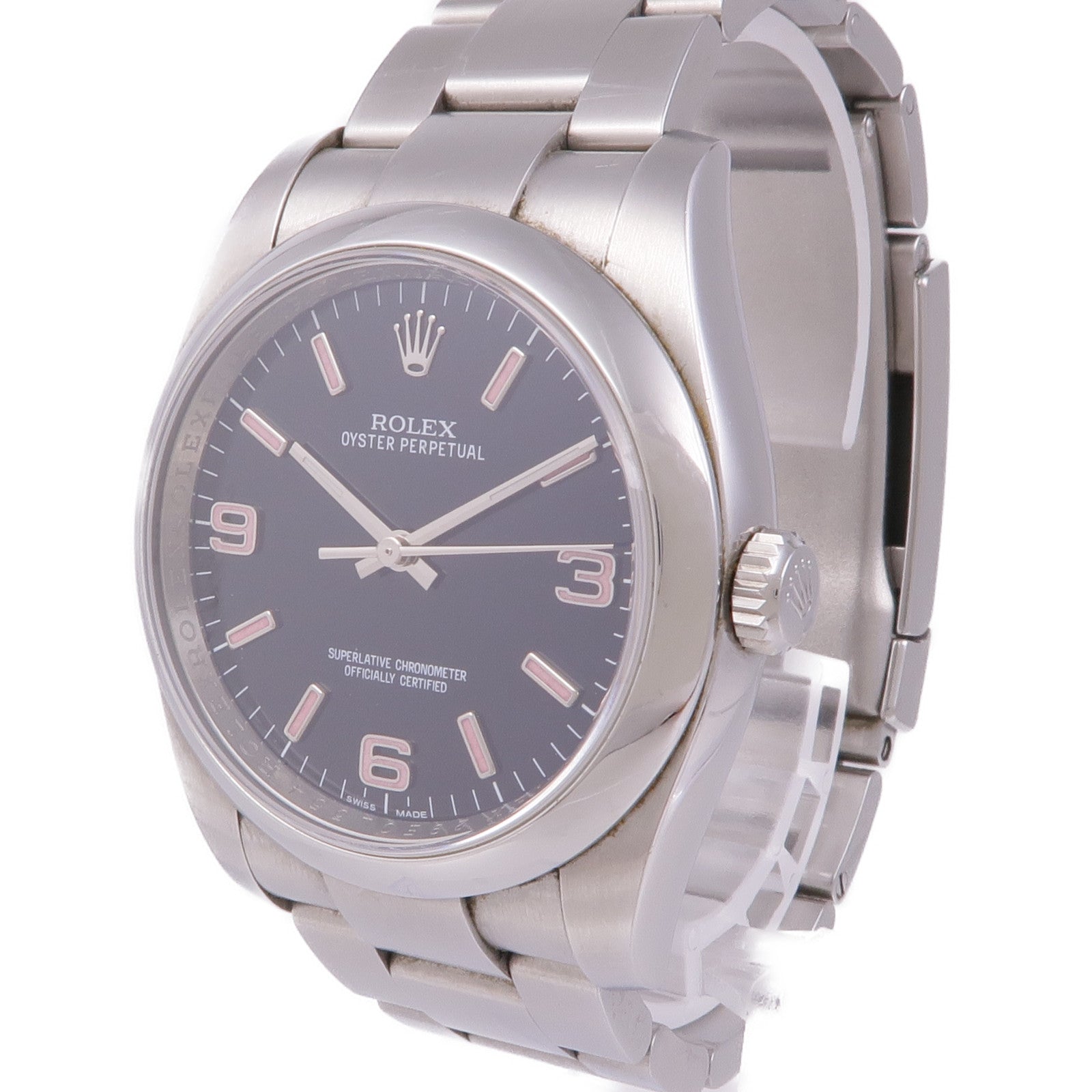 ROLEX Oyster Perpetual 36mm 116000 Automatic Watch Stainless Steel Black