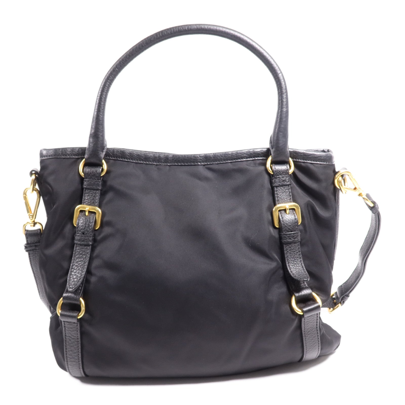 PRADA 尼龍2 Way Shoulder Bag金扣手挽肩背兩用袋