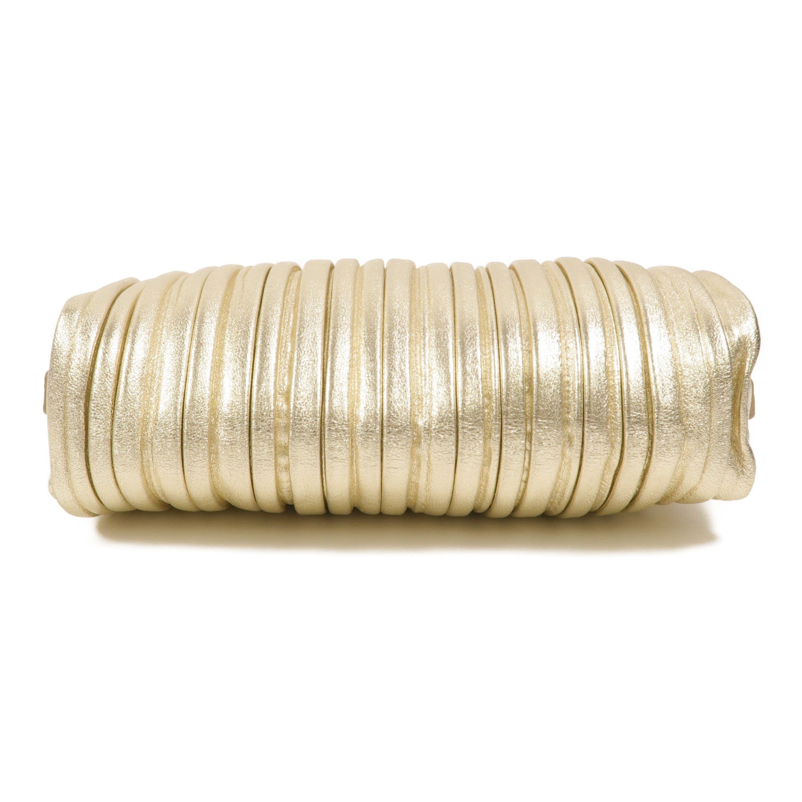 Miu Miu Pleated Leather皮革Metallic Nappa Plisse Long Clutch手拿包