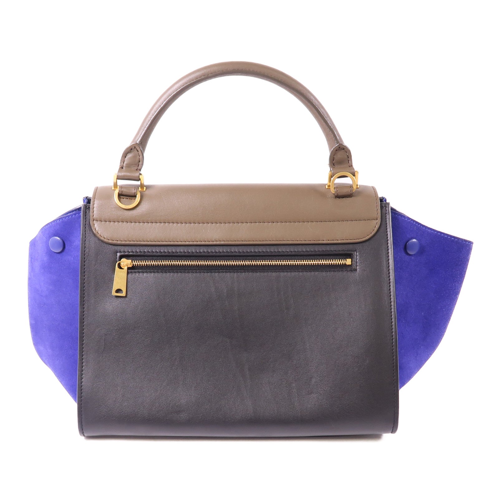 CELINE 牛皮皮革Trapeze金扣手挽肩背兩用袋