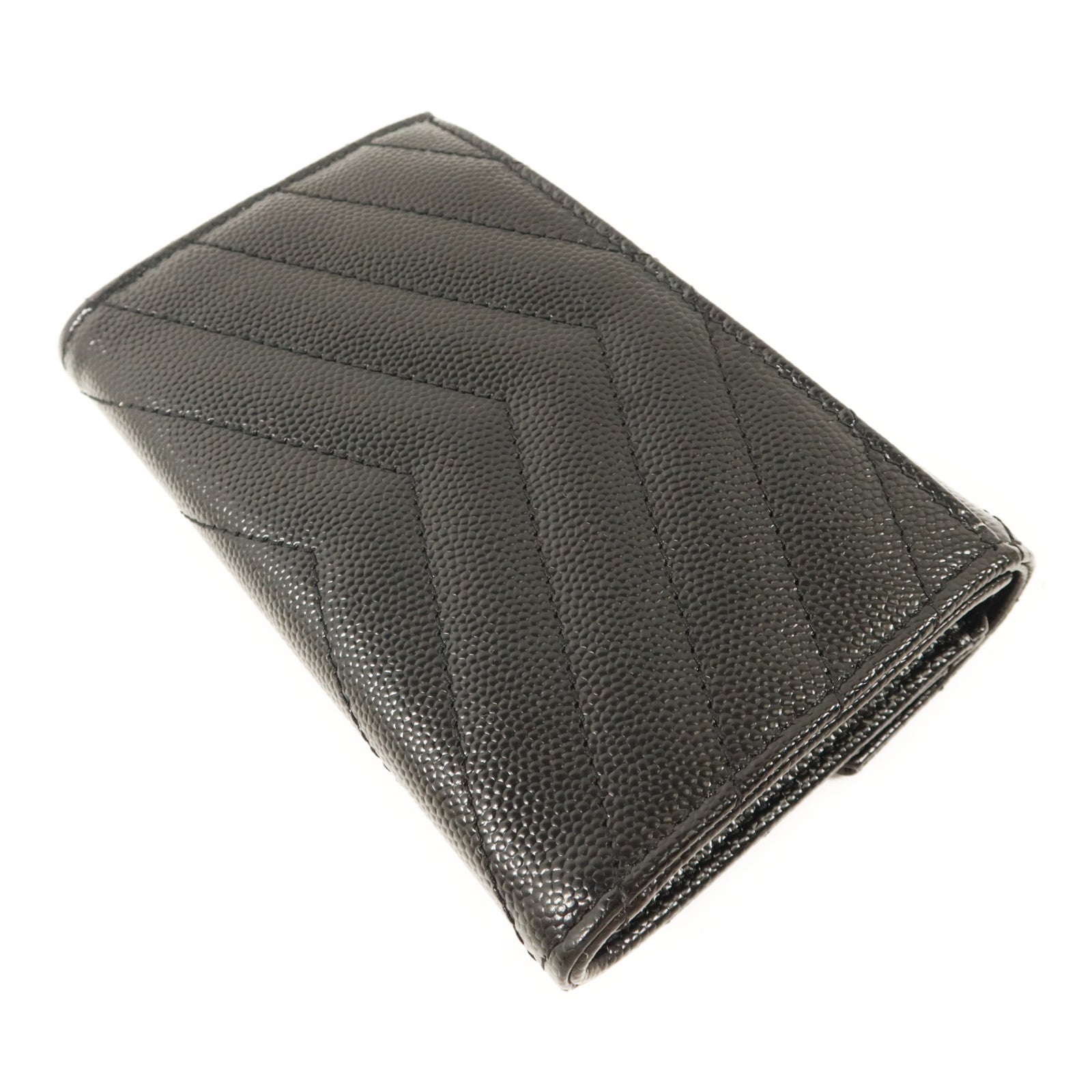 SAINT LAURENT 牛皮皮革Cassandre Matelasse Small Wallet錢包