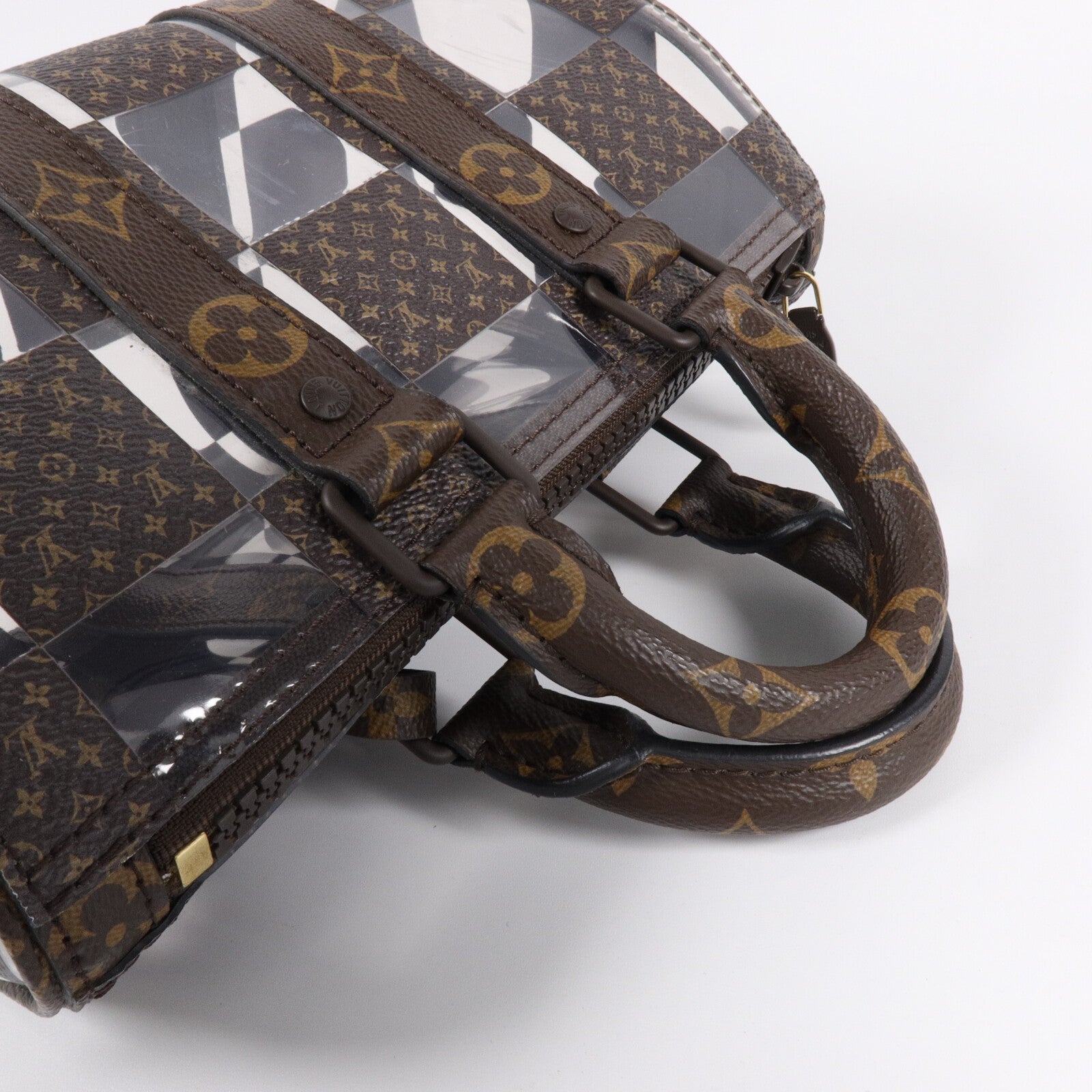 LOUIS VUITTON Monogram Chess Keepall Bandoulie 25手挽肩背兩用袋