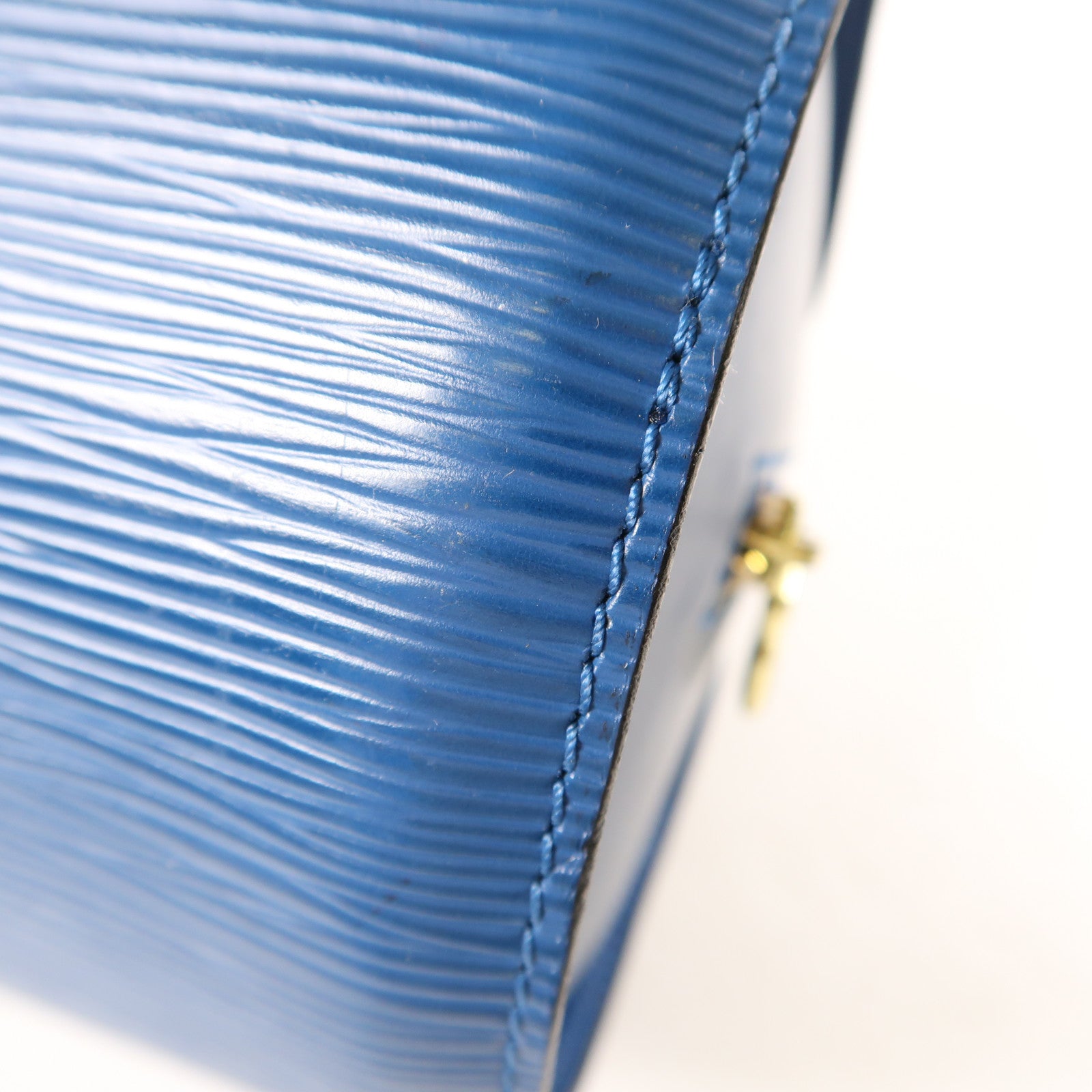 LOUIS VUITTON Epi Soufflot手挽袋藍色