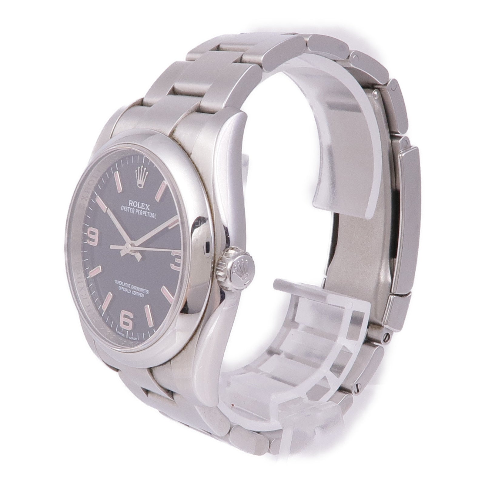 ROLEX Oyster Perpetual 36mm 116000 Automatic Watch Stainless Steel Black