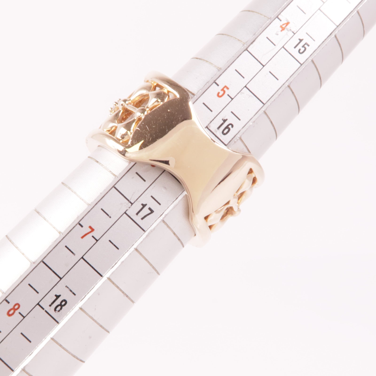 JEWELRY Diamond Ring 18K Pink Gold US#5.75