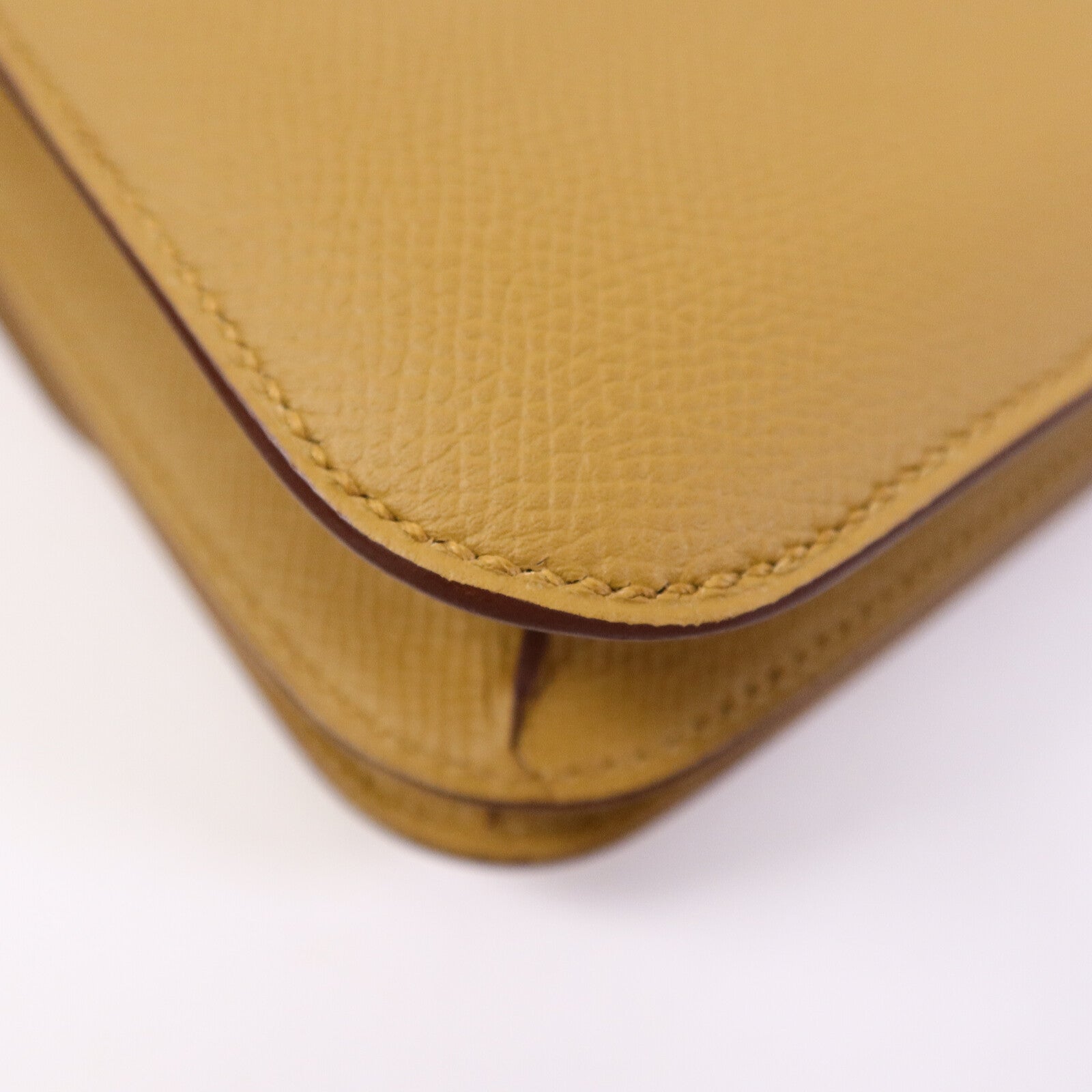 HERMES Epsom皮革Mini Constance肩背袋Sesame