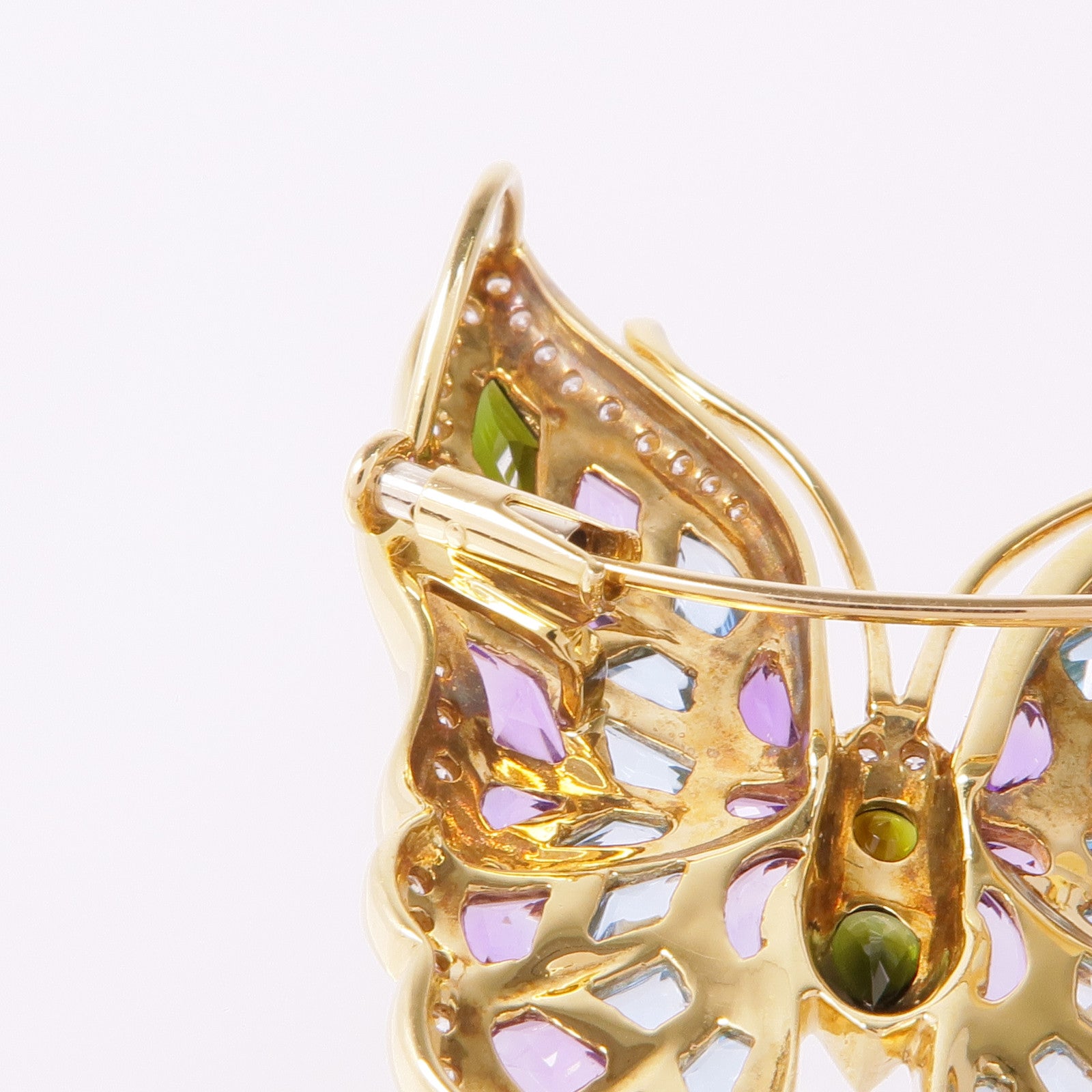 JEWELRY 18K黃金Diamond/Semi-Precious Brooch鑽石/半寶石胸針