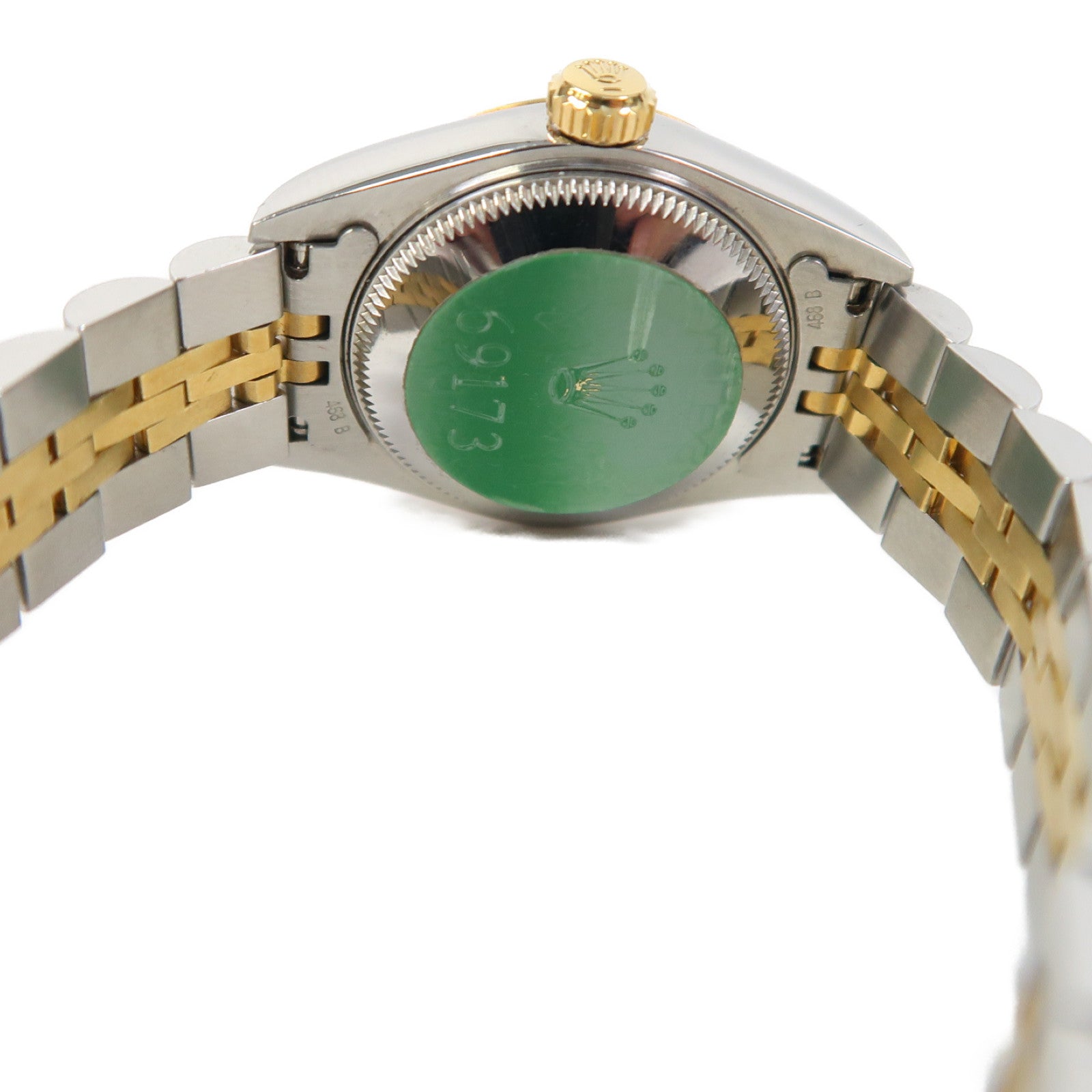 ROLEX Lady Datejust 18K黃金/不鏽鋼手錶自動機芯金色/銀色