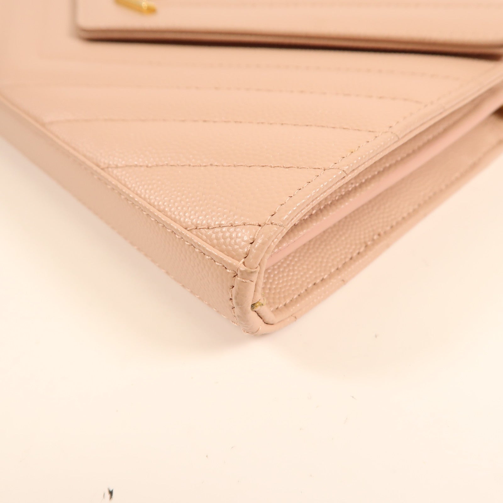 SAINT LAURENT 牛皮皮革Chain Shoulder金扣鏈帶肩背袋