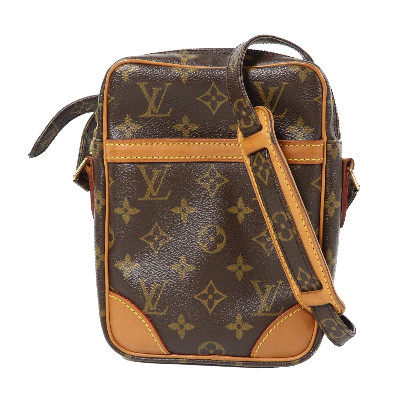 LOUIS VUITTON Monogram Danube金扣肩背袋啡色
