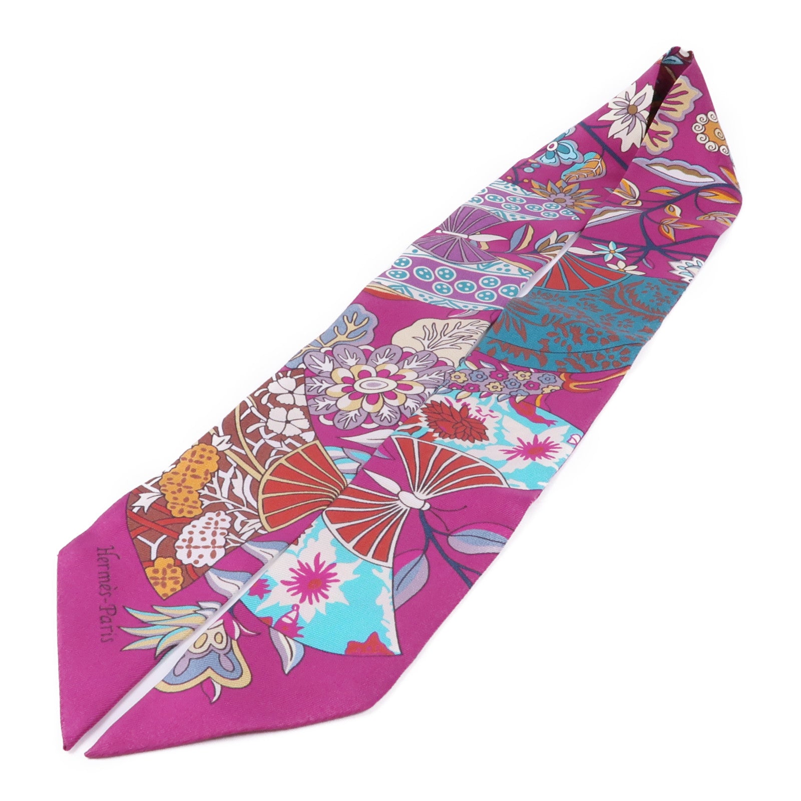 HERMES 絲質Twilly絲巾