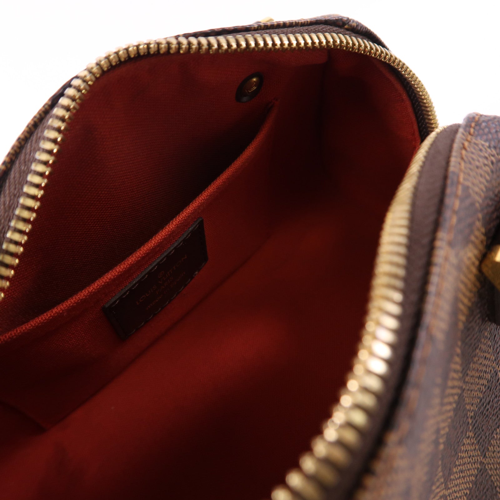 LOUIS VUITTON Damier Rivera Mini金扣手挽袋