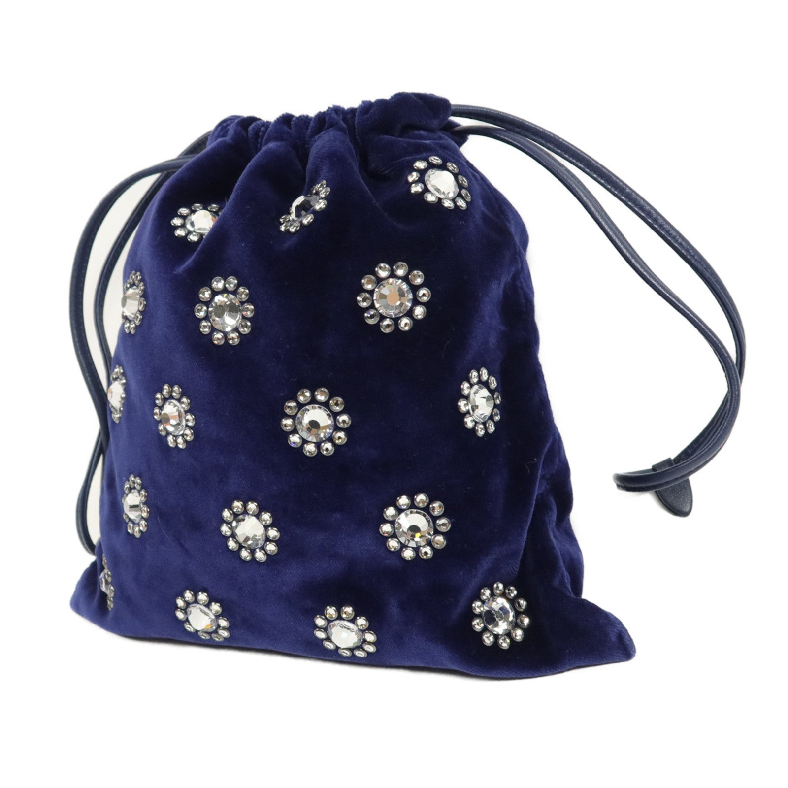 Miu Miu 天鵝絨Shoulder Bag鏈帶肩背袋