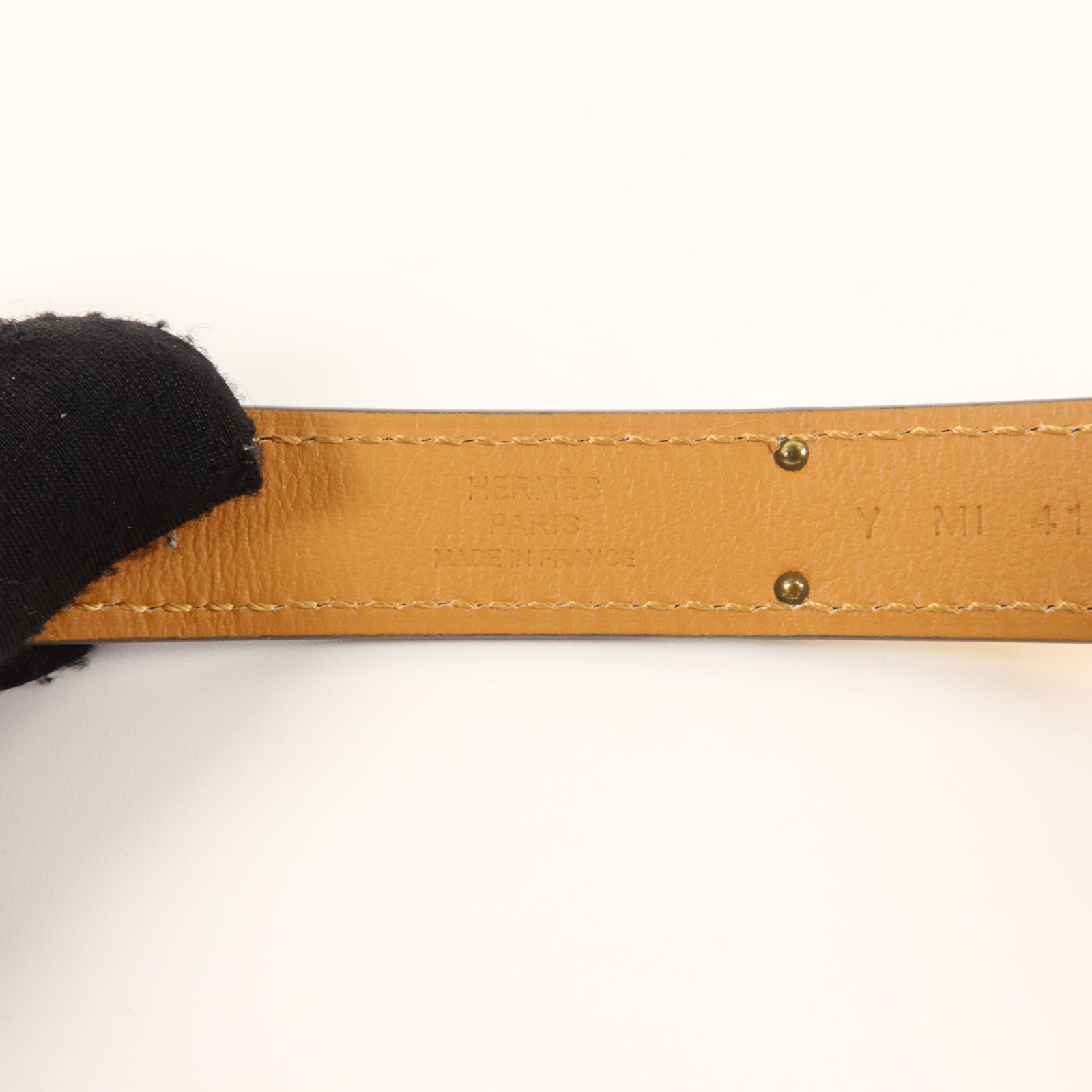 HERMES Epsom皮革Kelly 18 Belt皮帶Noir