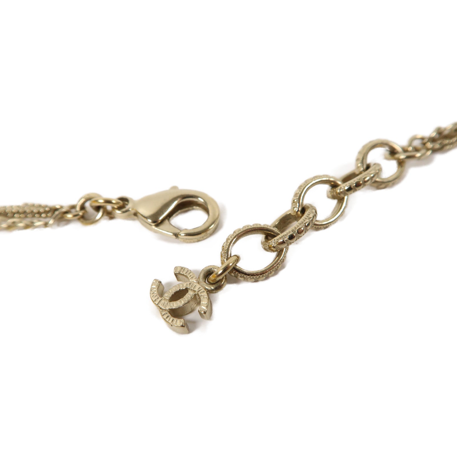 CHANEL 金屬Necklace項鍊金色