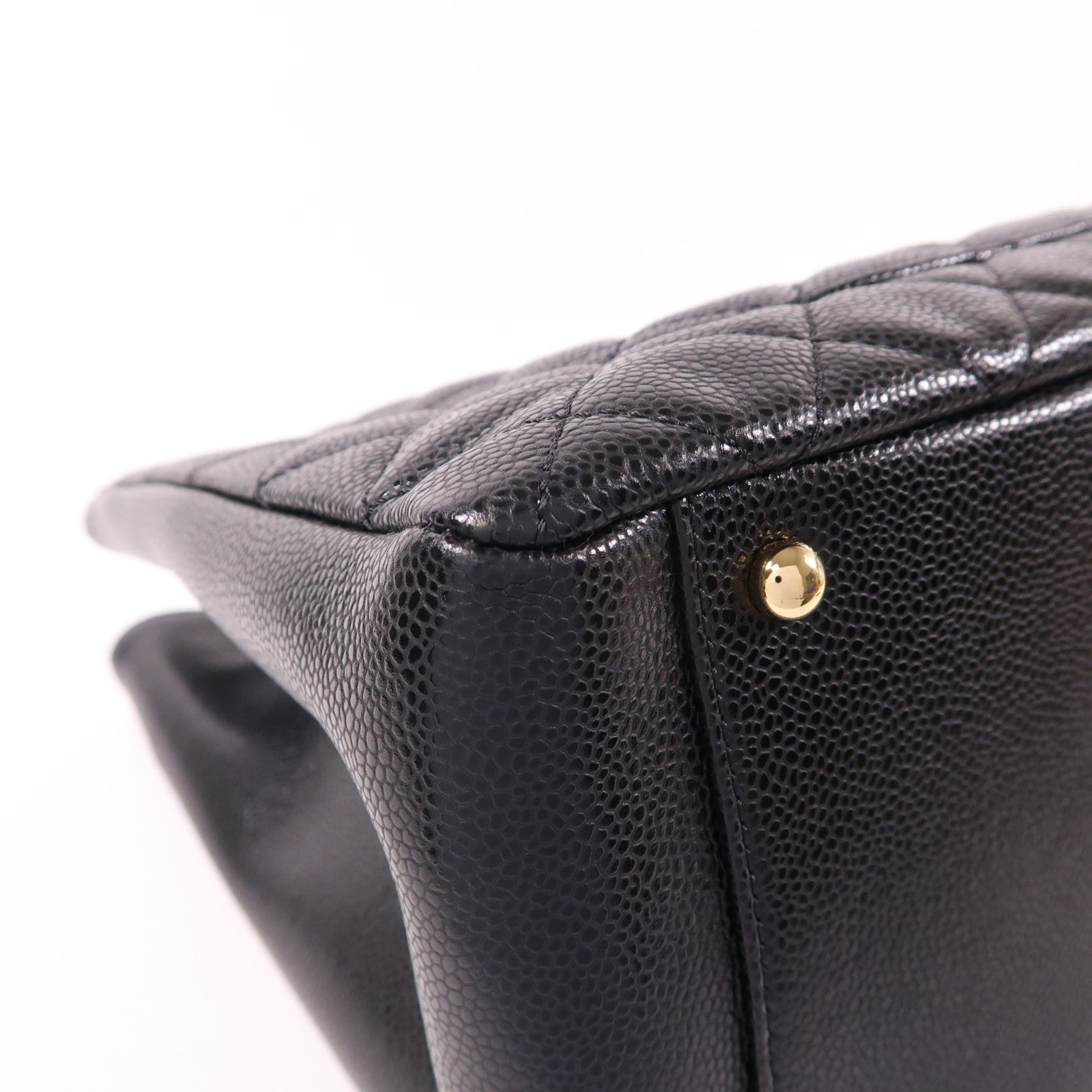 CHANEL 牛皮皮革GST Grand Shopping Tote Bag XL金扣鏈帶肩背袋/手挽袋