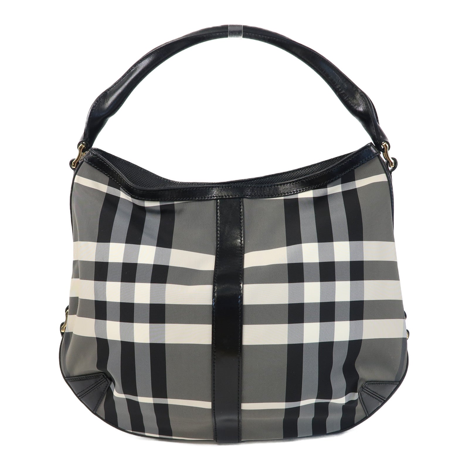 BURBERRY 尼龍Shoulder Bag金扣肩背袋黑色/灰色/白色