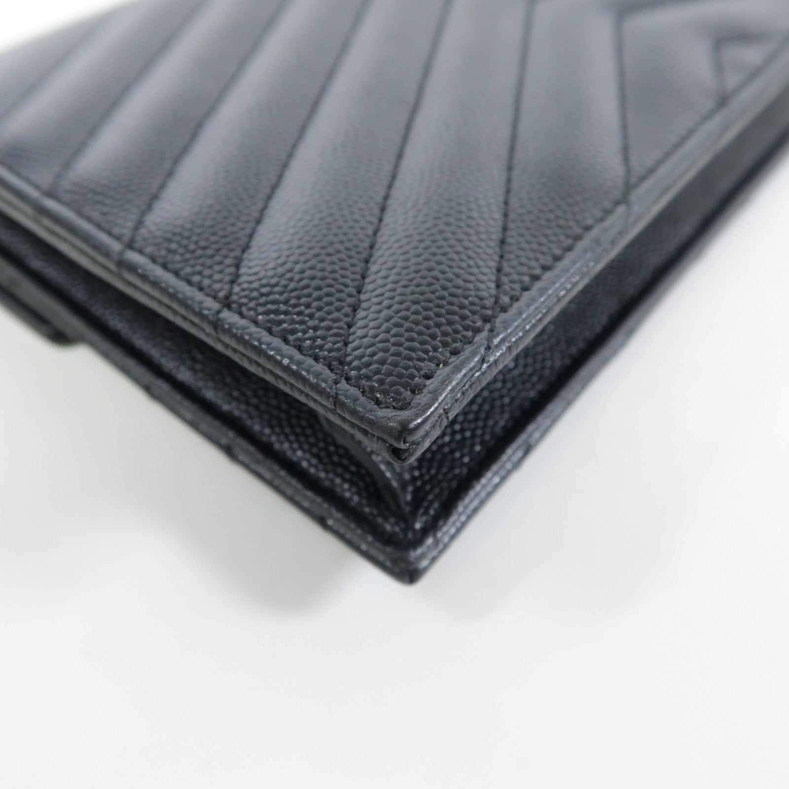 YVES SAINT LAURENT 牛皮皮革Shoulder Bag金扣鏈帶肩背袋