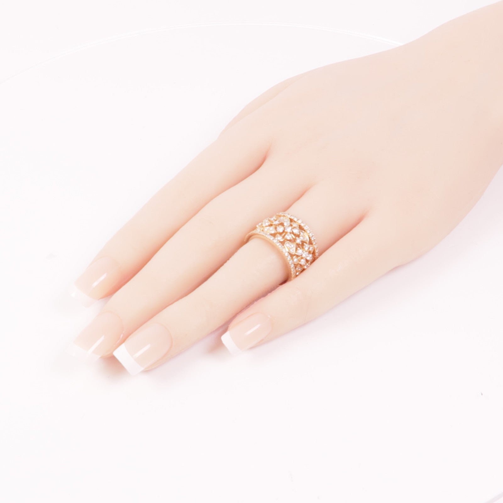 JEWELRY Diamond Ring 18K Pink Gold US#5.75