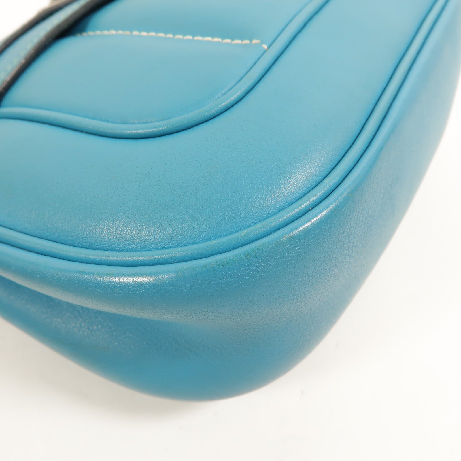 HERMES Swift皮革Berline Mini肩背袋Blue Paon