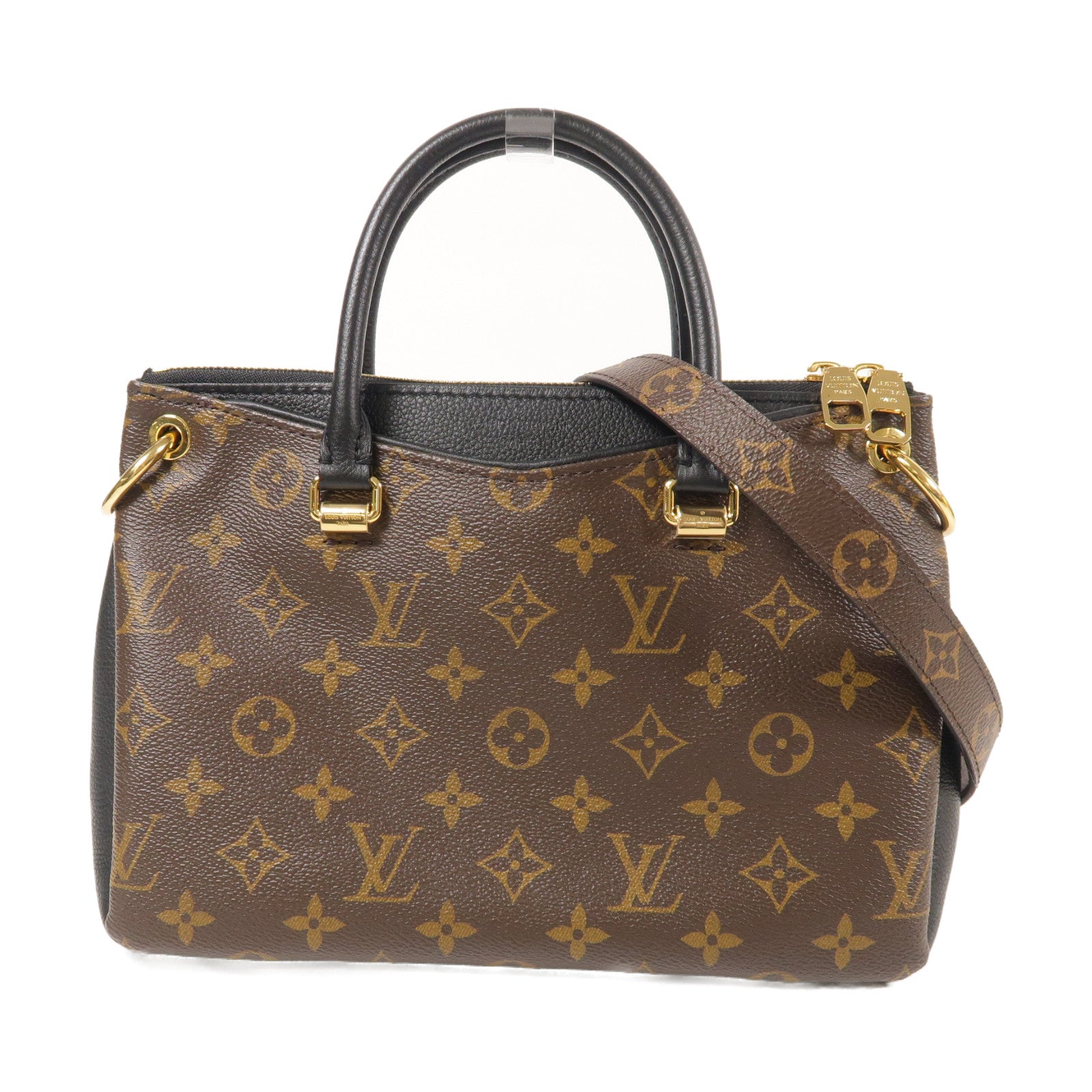 LOUIS VUITTON Monogram Pallas BB金扣手挽肩背兩用袋