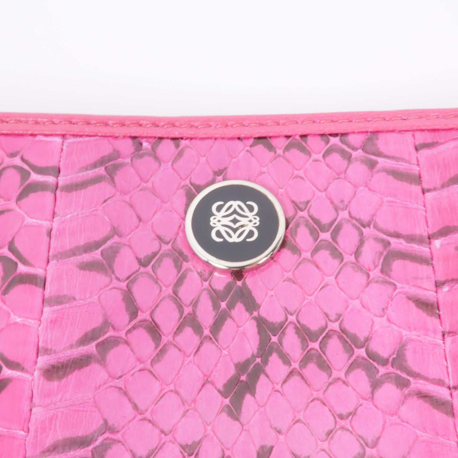 LOEWE 【激減優惠】牛皮皮革Zipped Long Wallet銀扣長錢包