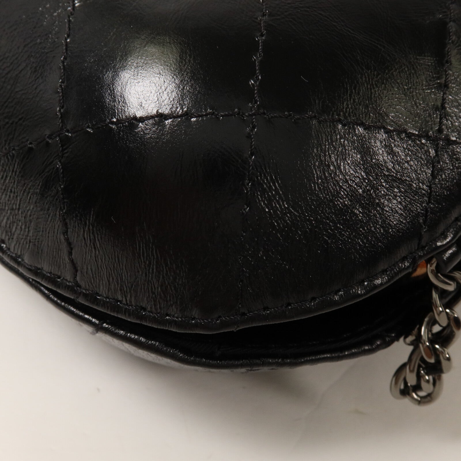 CHANEL Tweed/牛皮皮革Small Gabrielle鏈帶肩背袋