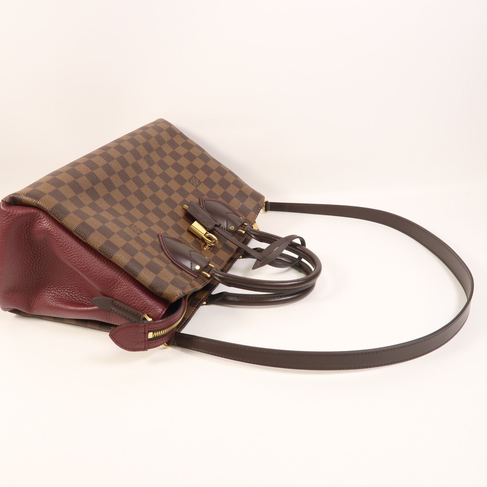 LOUIS VUITTON 【激減優惠】Damier Normandy金扣手挽肩背兩用袋