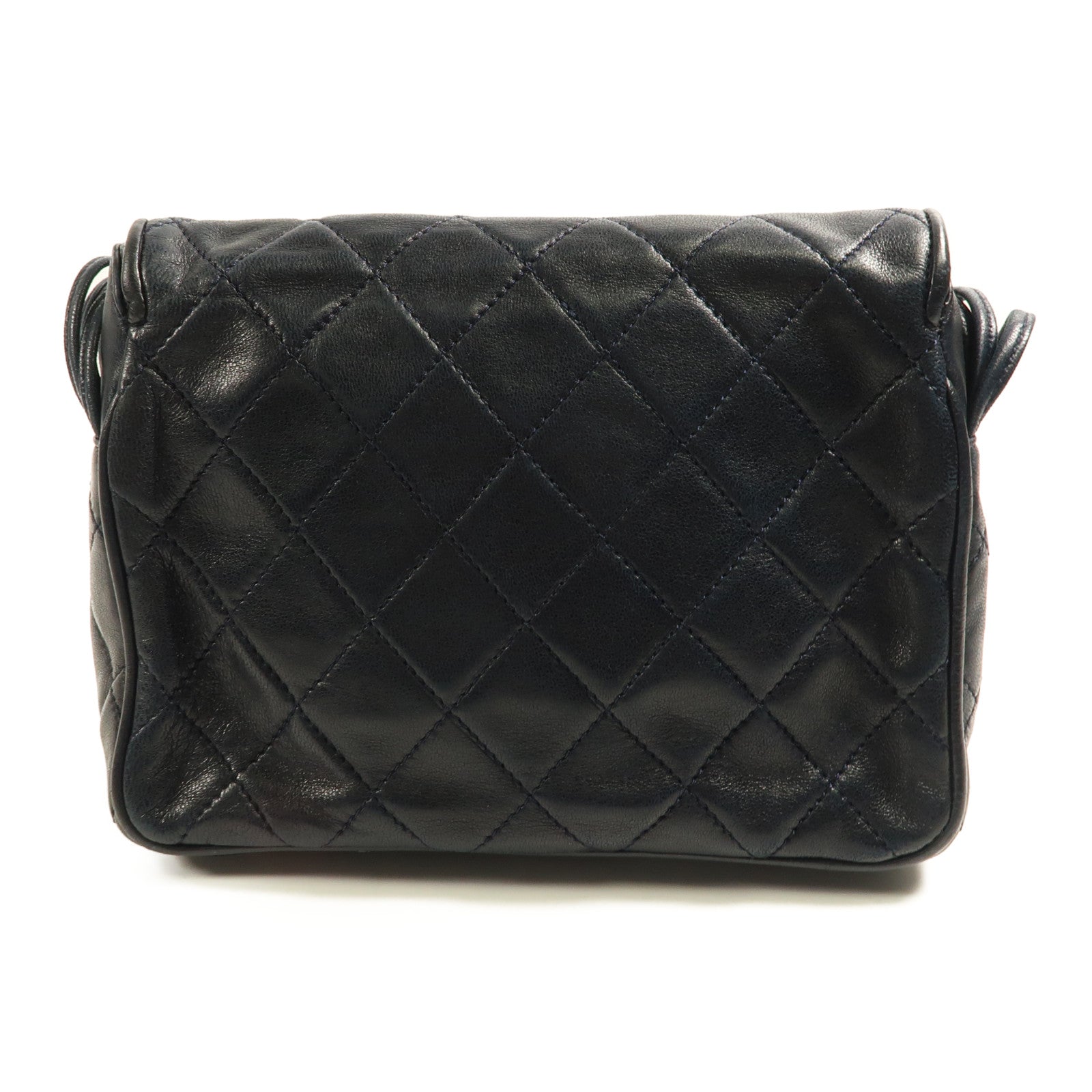 CHANEL 羊皮皮革Shoulder Bag金扣肩背袋黑色