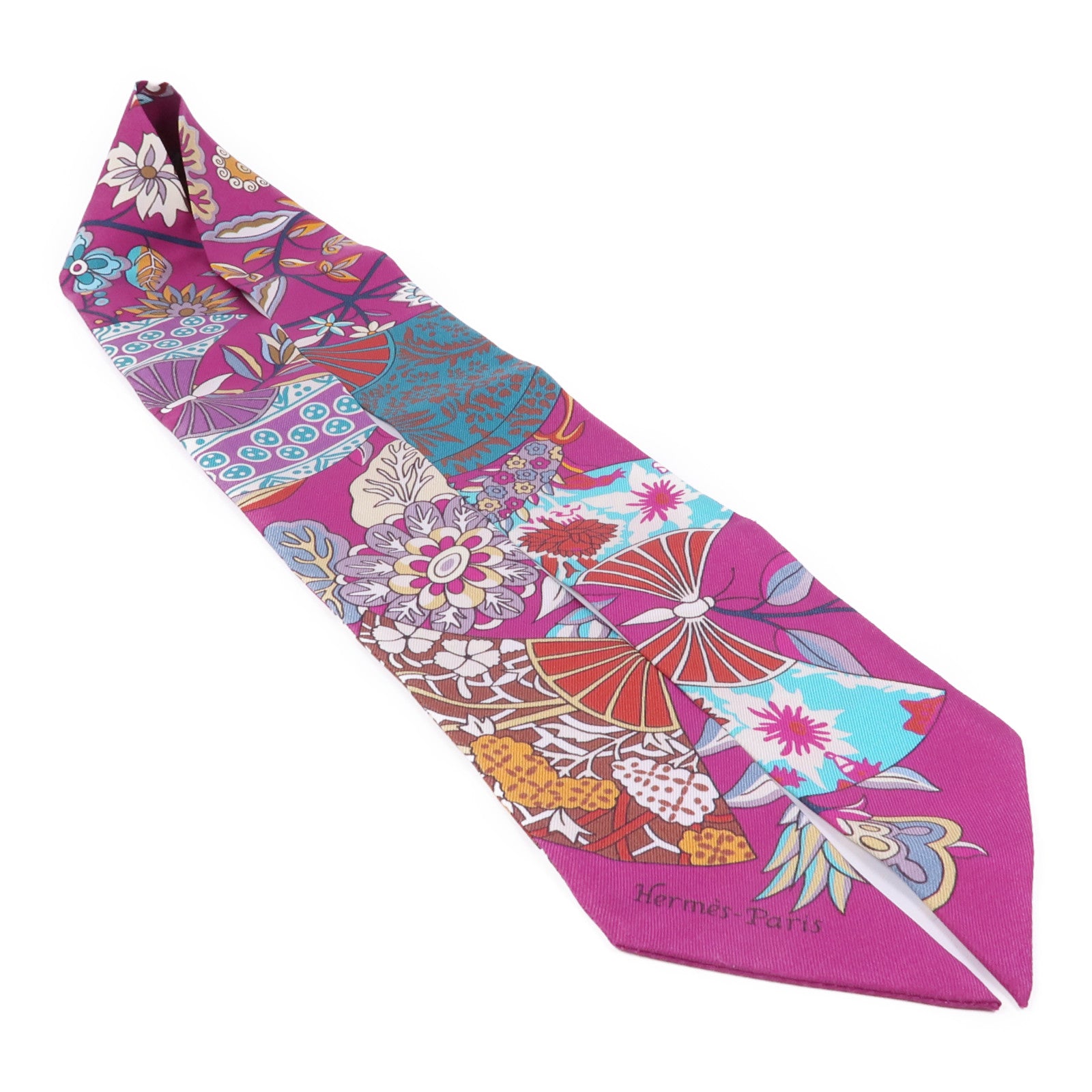 HERMES 絲質Twilly絲巾