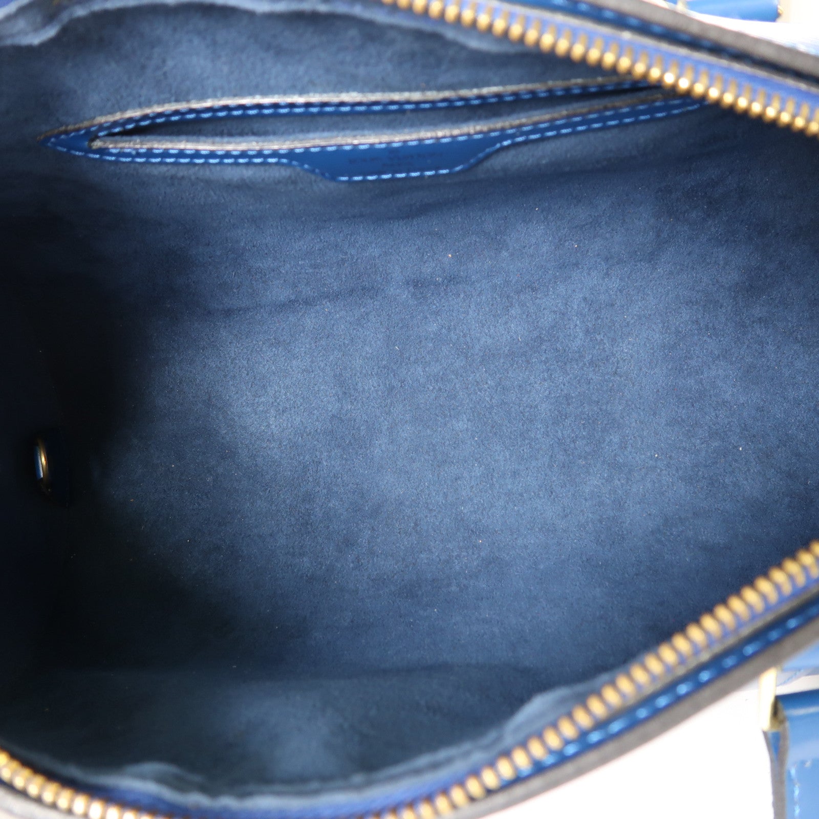 LOUIS VUITTON Epi Soufflot手挽袋藍色